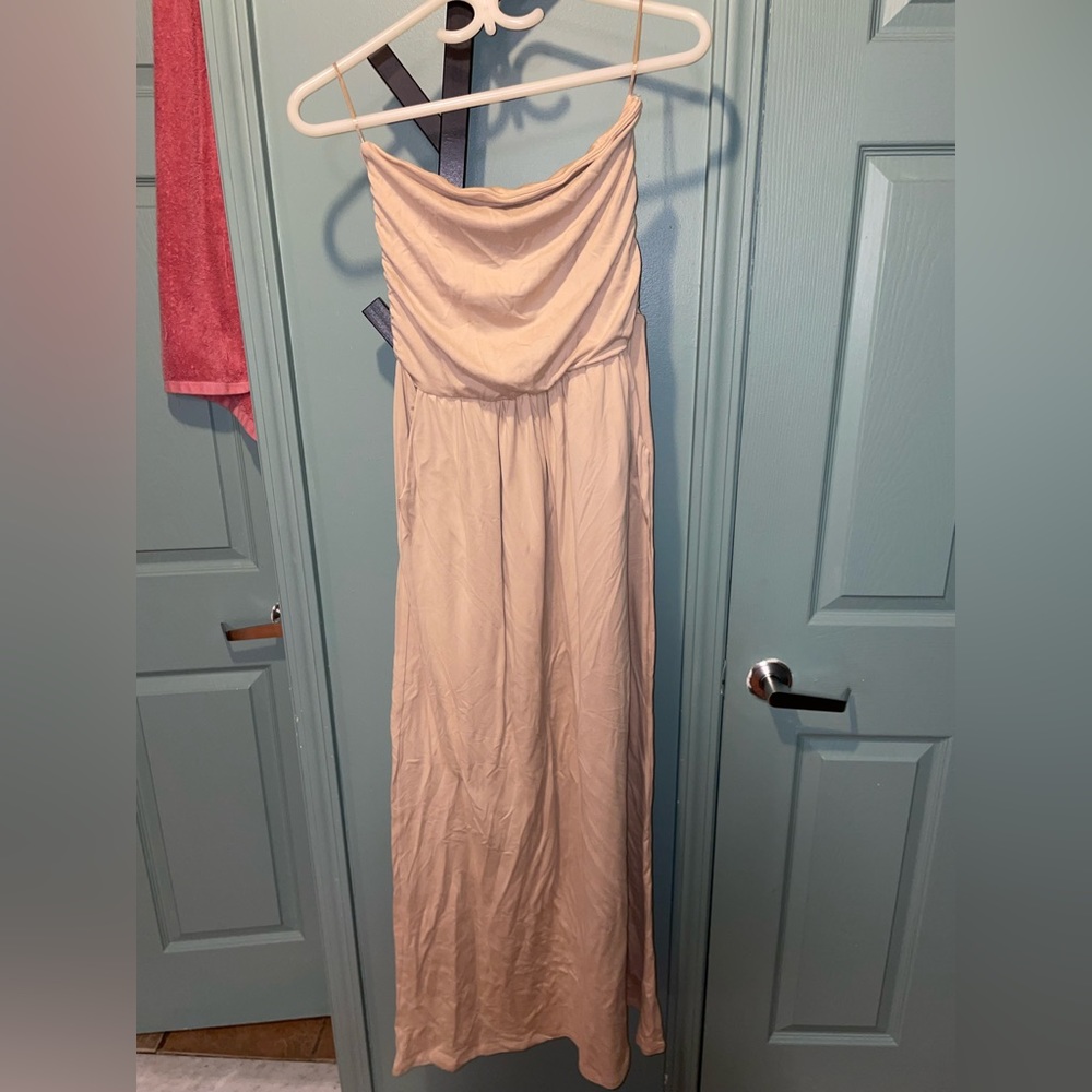 Strapless maxi dress